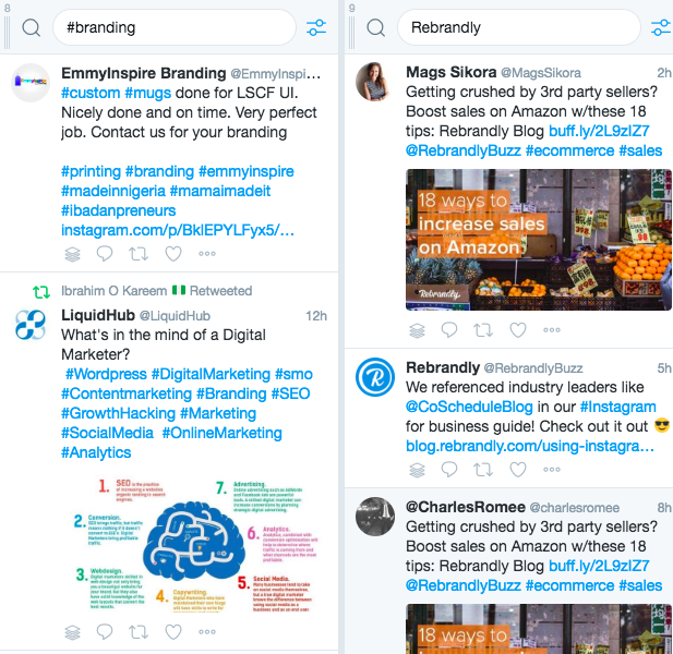 example of online presence monitoring