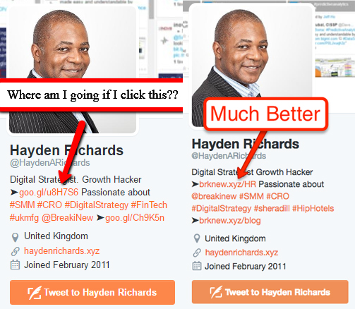 Personal Branding Branded Links