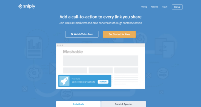 Sniply Homepage