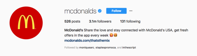instagram bio