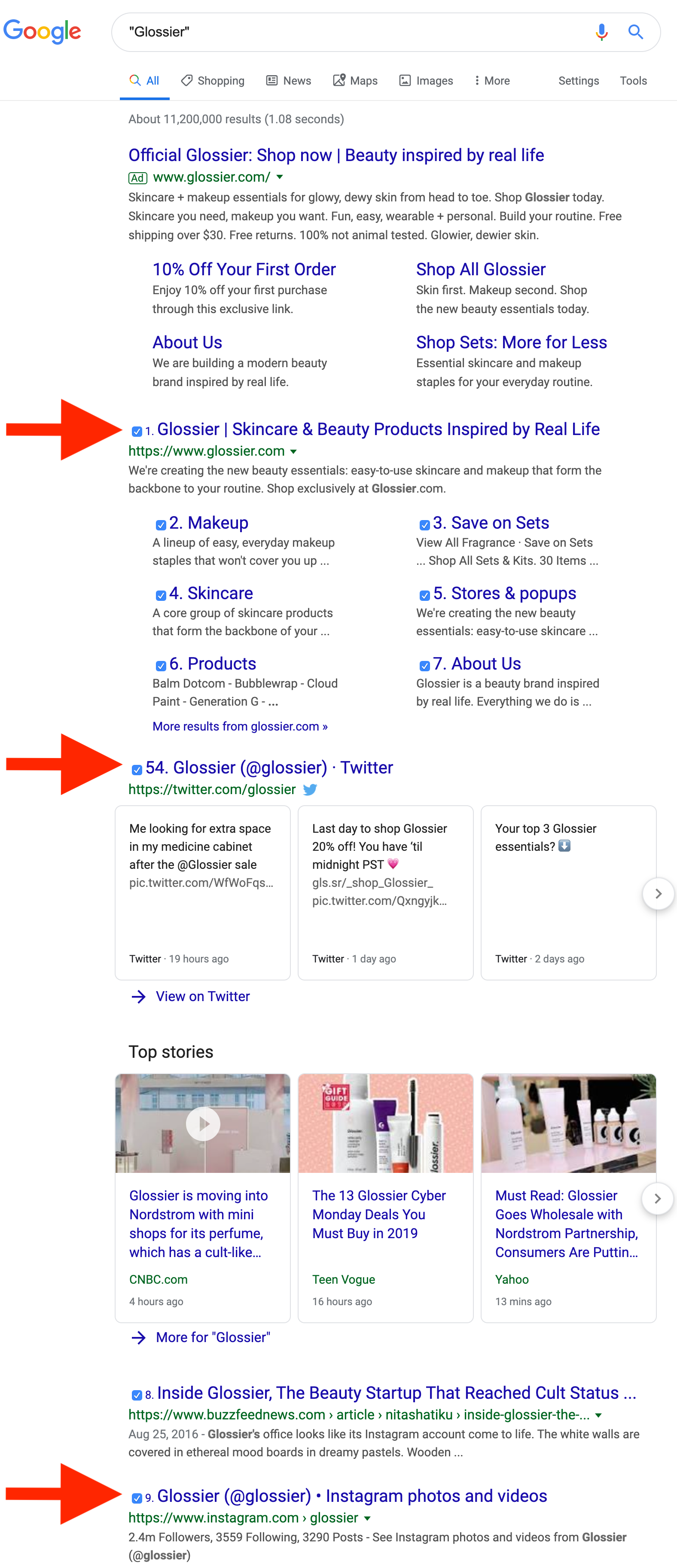 Glossier_Search_results